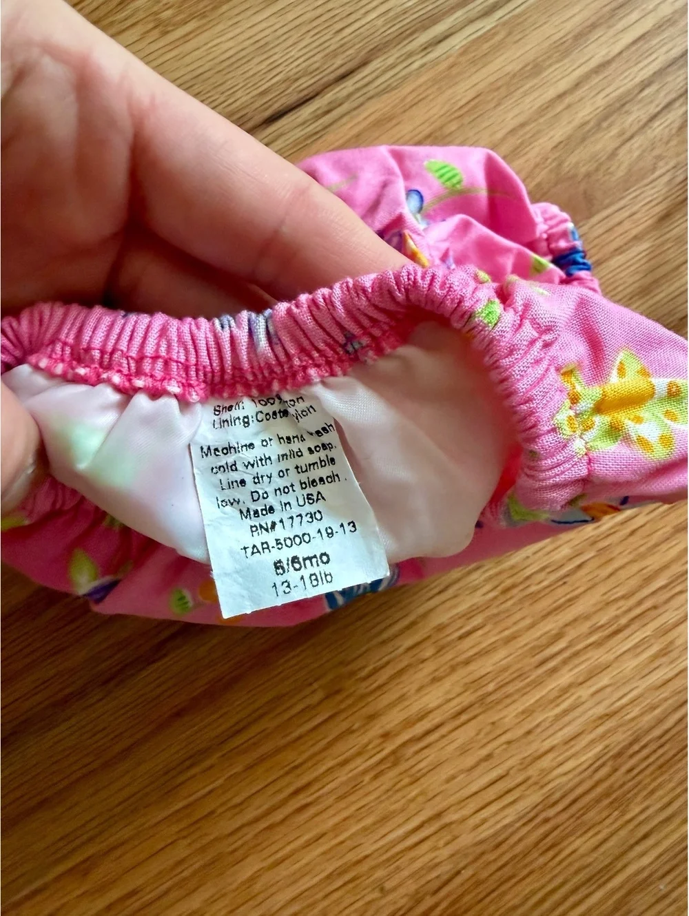 Circo Girls Floral Swim Diaper Tankini 2 Piece Swimsuit Pink White 13-18 lbs